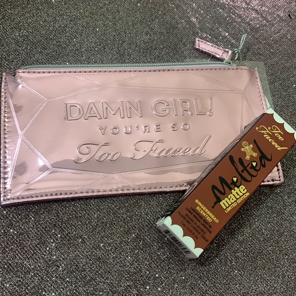 Too Faced “Damn Girl You're so Too Faced” Makeup bag